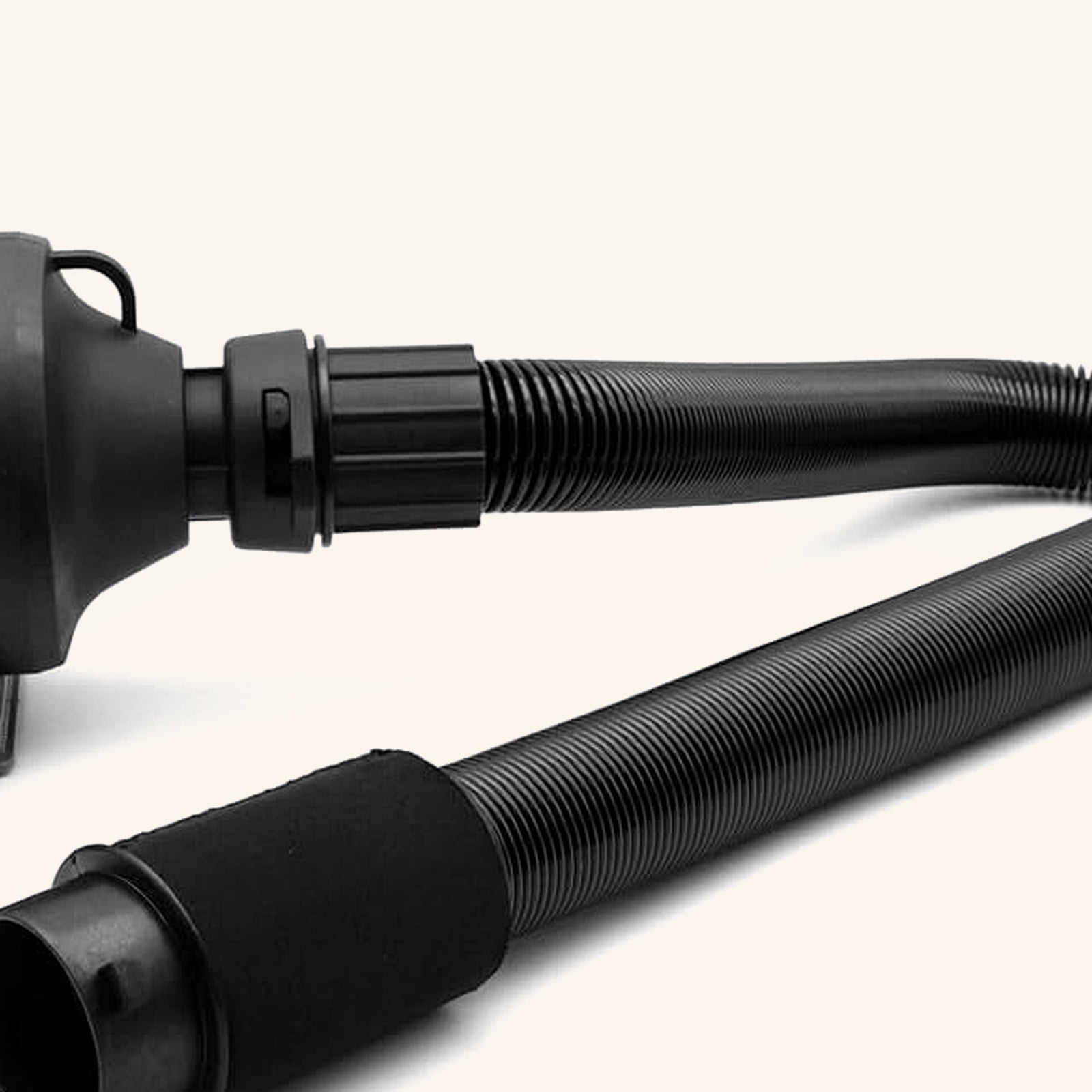 Hose and nozzle detail on dog grooming force dryer