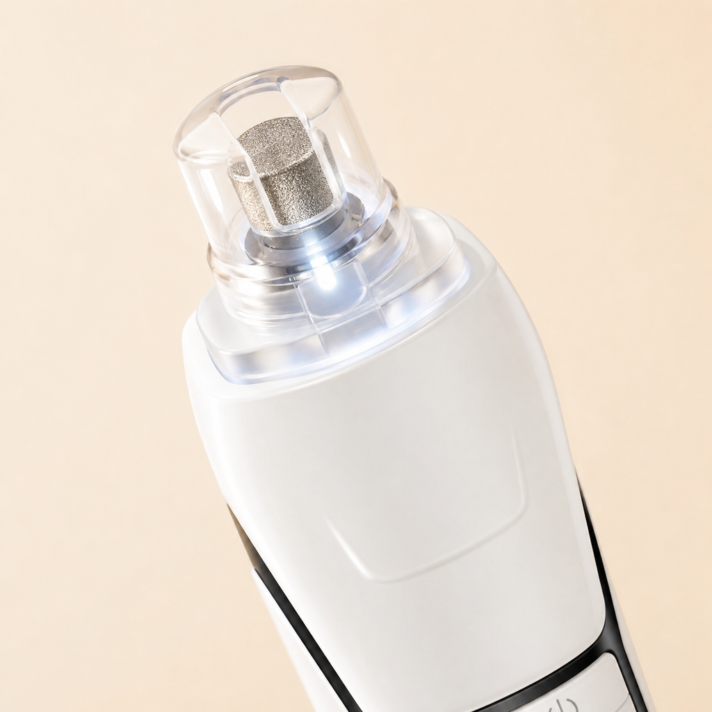 Close-up of LED-lit grinding tip on Tail & Co dog nail grinder